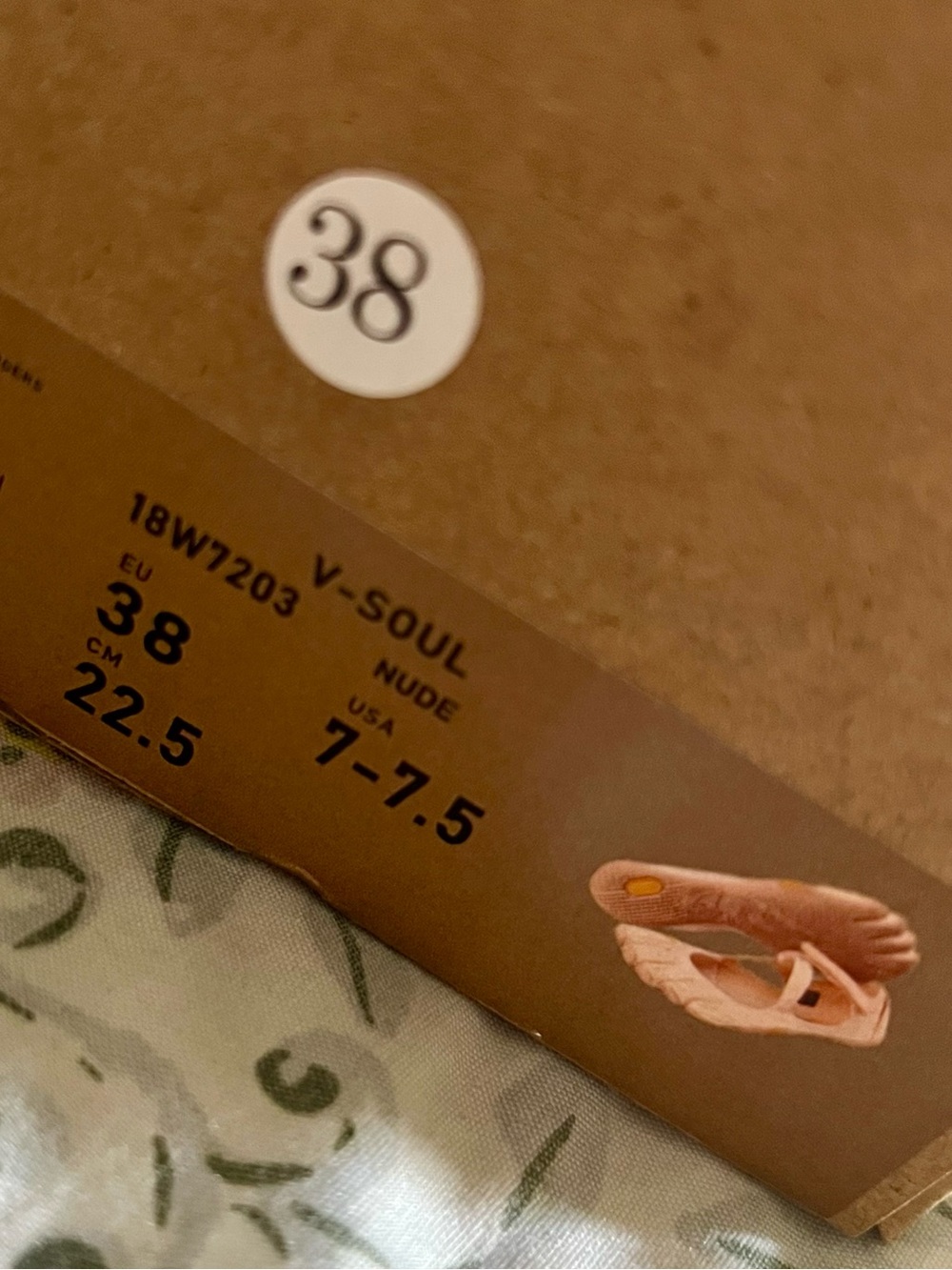 Vibram V-Soul Five Finger Women's Blush Pink Ballet Flats - Picture 6 of 6